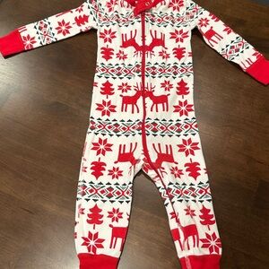 Hanna Andersson Red and White Festive Holiday Pajamas